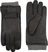Laimböck Leren heren handschoenen model Sheffield Kleur: Zwart, Maat: 9.5