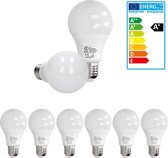 ECD Germany Pakket van 6 E27 LED-lamp 12W - vervangt 75W gloeilamp - warm wit 3000K - 800 lumen - stralingshoek 270° - 220-240V - EEK A+ - gloeilamp spaarlamp
