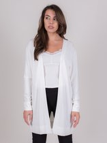 Dames vest offwhite viscose langemouw - Rio