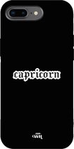 xoxo Wildhearts case voor iPhone 7/8 Plus - Capricorn (Steenbok) Black - iPhone Zodiac Case