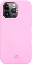 Siliconen hoesje roze geschikt voor iPhone 13 Pro hoesje siliconen - Roze kleur - Hoesje geschikt voor iPhone 13 Pro roze - Roze hoesje geschikt voor iPhone 13 Pro - Stevig hoesje
