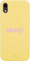 xoxo Wildhearts case voor iPhone XR - Sassy Yellow - xoxo Wildhearts Short Quotes Case