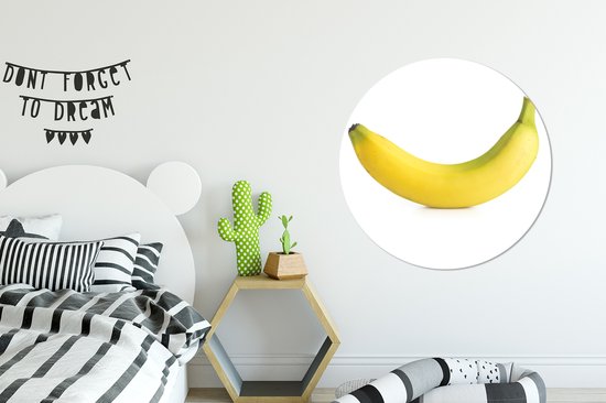 Copie de l'assiette en plastique jaune banane Wall Circle Ø 90 cm - impression photo sur cercle mural / cercle vivant (décoration murale)