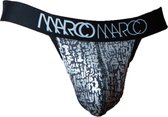 Marco Marco Thong Granite Zwart - MAAT XL - Heren Ondergoed - String voor Man - Mannen String