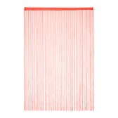 Relaxdays 1x draadgordijn - deurgordijn slierten - franjes gordijn - 145 x 245 cm - rood