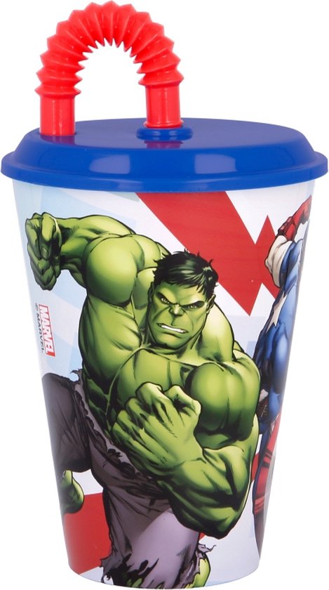 Avengers Drinkbeker met rietje