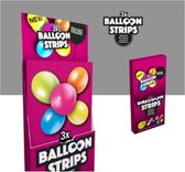 Balloon strips met stick ups 75 stuks