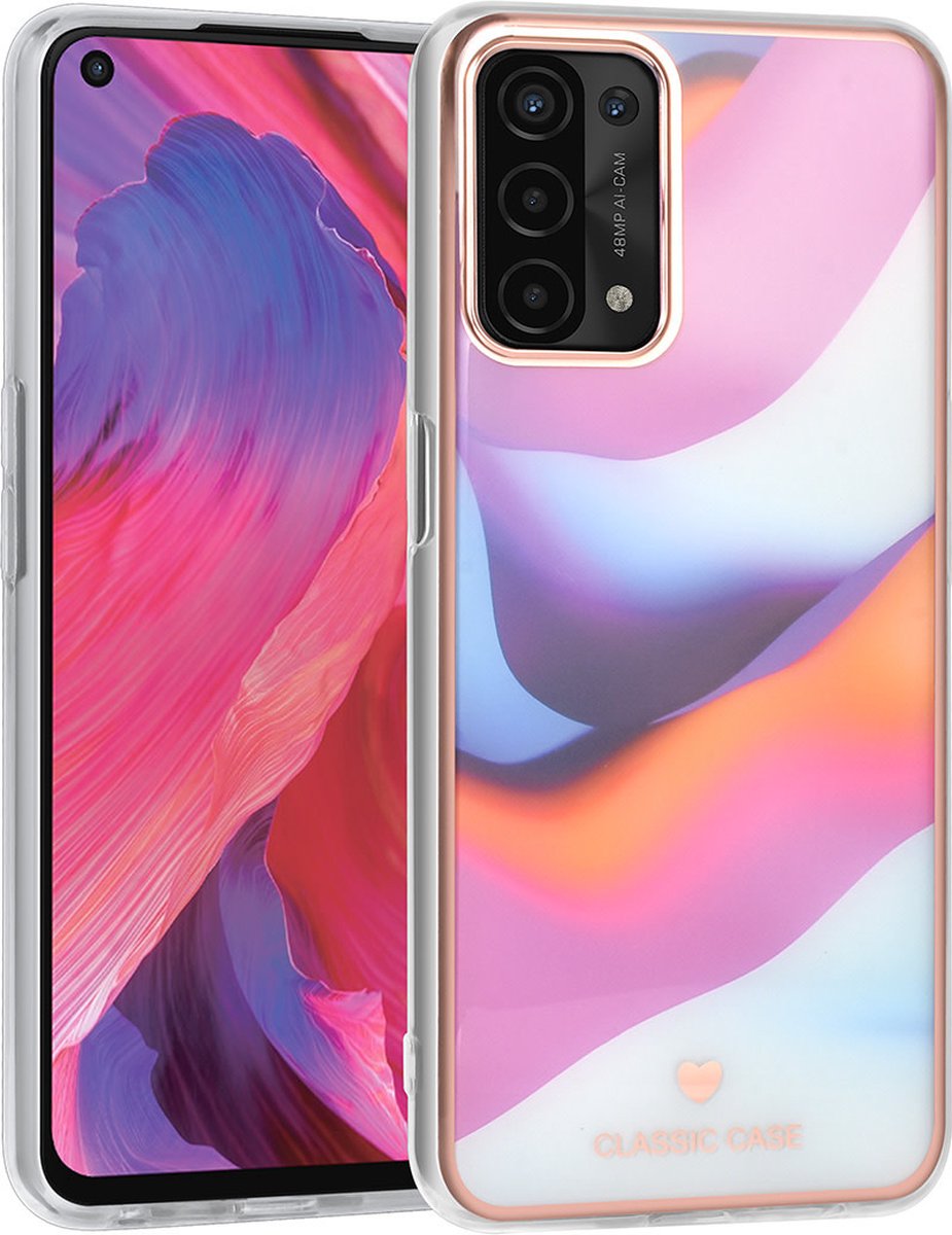 UNIQ Classic Case Oppo A54 5G & A74 5G TPU Backcover hoesje - Curved Colors