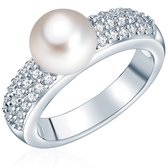 Valero Pearls parel Ring - Sterling zilver - zilver - 50