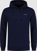 Purewhite -  Heren Regular Fit    Hoodie  - Blauw - Maat S