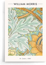 William Morris - St. James - Walljar - Wanddecoratie - Poster