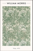 Walljar - William Morris - Tulip - Muurdecoratie - Poster met lijst