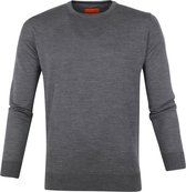 Suitable Pullover Merino O-neck Grijs