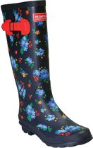 Regatta - Wellington regenlaarzen voor dames - Ly Fairweather II - Navy/Bloemen - maat 36EU