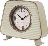 Tafelklok 13*6*27 cm / 1*AA Groen Metaal Rond Tafelklokken Binnen Staand Klokje Tafelklokje