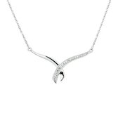 The Jewelry Collection Ketting 1,5 mm 42 + 3 cm - Zilver