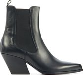 Elena Iachi Vrouwen Leren       Cowboy Laarzen  / Western Boots E2867 - Zwart - Maat 38
