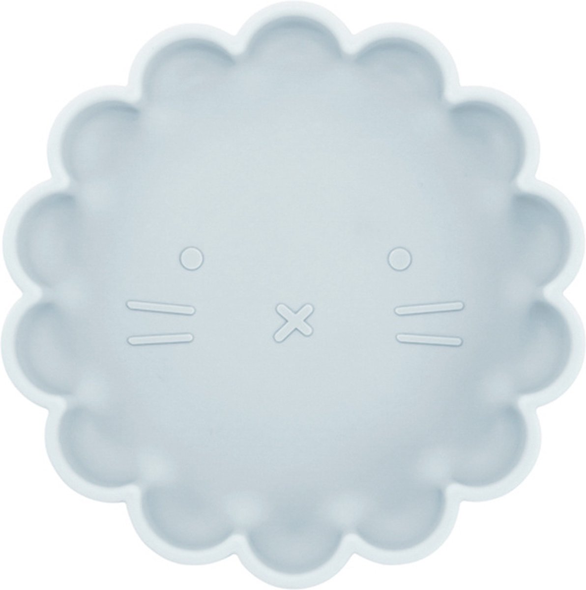 Goedkoopste Dutsi - Welpje Serie - Siliconen Babybord - Leeuwen Ontwerp - 18 cm - Mosterdgeel