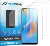 Mobigear Screenprotector geschikt voor OPPO A74 4G | Mobigear Screenprotector Folie - Case Friendly (3-Pack)
