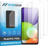 Mobigear Screenprotector geschikt voor Samsung Galaxy A22 4G | Mobigear Screenprotector Folie - Case Friendly (3-Pack)