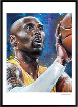 Kobe Bryant 02 print 51x71 cm *ingelijst & gesigneerd