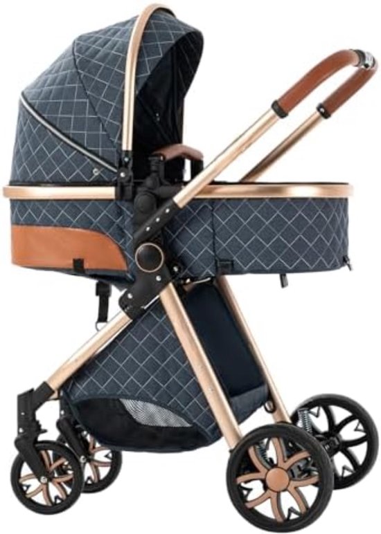 Poussette 3-en-1 Landau + Siège Auto + Roues Pivotantes BabySportive - Neuve Avec Garantie