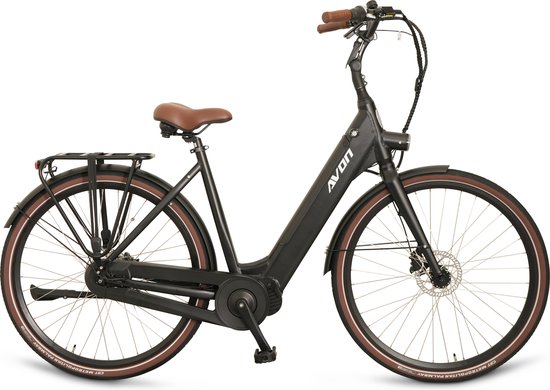 Avon N7 Elektrische Damesfiets 28 Inch Middenmotor Bafang M300 Mat Zwart Gratis Rijklaar Bezorgd