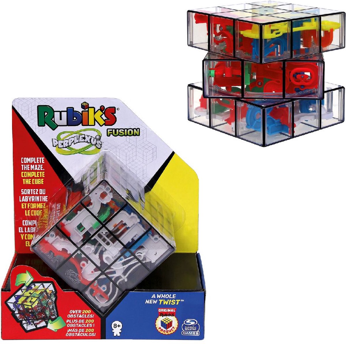 PERPLEXUS - Rubik's 3x3 - 6055892 - Labyrinthe Parcours 3D - Jeu d'Action  et de Réflexe - Jouet Enfant 8 Ans et +