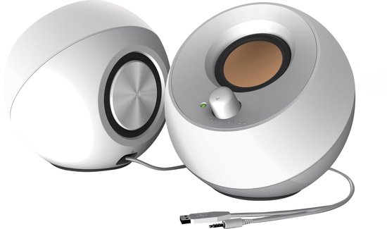 Creative Pebble luidspreker voor PC en laptops (Wit) - Bol