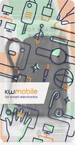 kwmobile universeel telefoontasje met portemonnee - geschikt voor XL - 6,7/6,8" smartphone - Schoudertasje telefoon - 17,2 x 8,4 cm in zwart