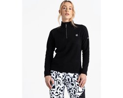 Dare2B, Freeform II Lichtgewicht Dames Fleece met halve rits, Zwart, Maat 38