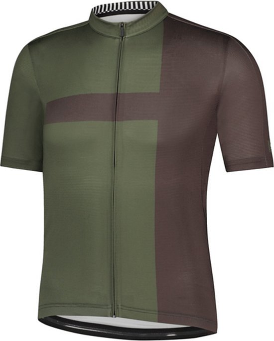 Shimano Aerolite jersey heren fietsshirt korte mouwen olive