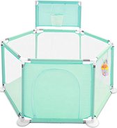 ShopbijStef - Boîte de sol - Boîte de sol Bébé - Boîte bébé - Boîte de jeu - Parc pour enfants - Parc pour enfants - Intérieur et extérieur - Vert clair