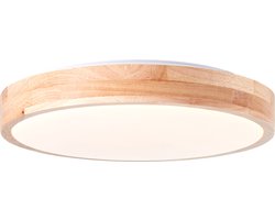 Brilliant Slimline - Plafondlamp - LED 12W - 3000K-4000K - Licht Houtkleur/Wit
