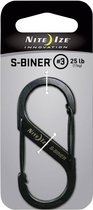 NITE Ize NI-SB3-03-01 Karabijn S-Biner Gr. 3 67 mm x 29 mm 1 stuk(s)