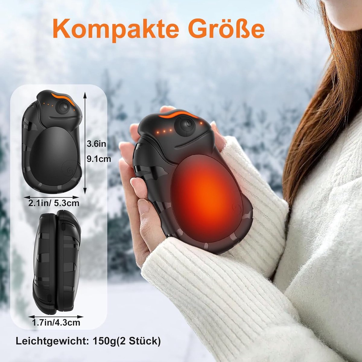 Elektrische Hand Verwarmers | 220W 3 Standen Draagbaar