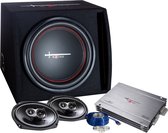 Excalibur X2 Trunkpack 12'' - Subwoofer - Met Hoedenplan Speakers, Versterker & Kabelset