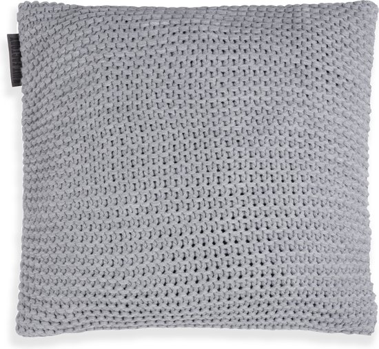 Sierkussen Knit Factory Vinz - Grijs clair - 50x50