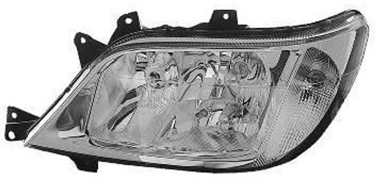Mercedes Sprinter, W900, 2000 - 2006 - koplamp, H7+H7+H3, rechts, 09/2002 -
