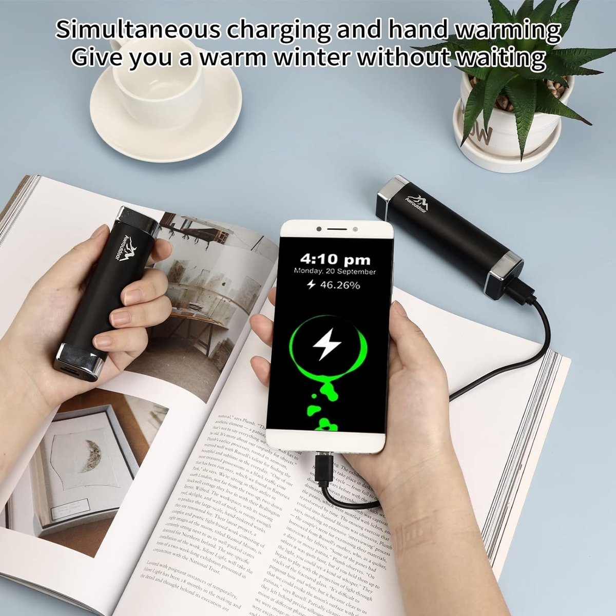 Equivera Chauffe-mains électrique - 21 modes - Rechargeable - Zwart -  Portable 