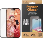 PanzerGlass Screen Protector iPhone 2023 6.1 Ultra-Wide Fit, Apple, Apple - iPhone 15, Application à sec, Résistant aux chocs, Transparent, 1 pièce(s)