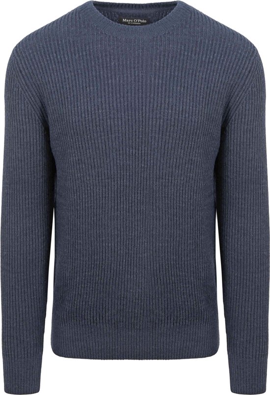 Marc O'Polo - Pullover Wol Blend Navy - Heren - Regular-fit