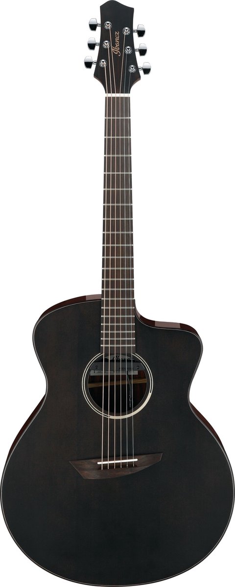 Ibanez JGM5 Black Satin Top Jon Gomm Signature elektrisch-akoestische westerngitaar met gigbag