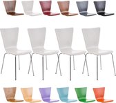Clp Aaron Set van 4 Bezoekersstoel - - Kleur onderstel : Wit
