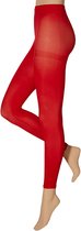 Apollo - Dames party legging - 60 denier - Rood - Maat XXL - Neon Legging - Gekleurde legging - Legging carnaval
