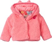 Vuzzy sweat cardigan 12 Plain fake fur Pink: 104/4yr