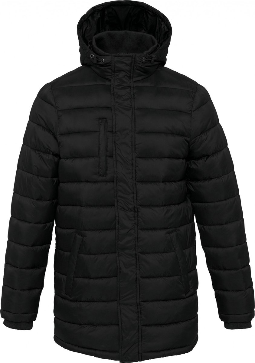 Parka heren met capuchon K6128 Zwart