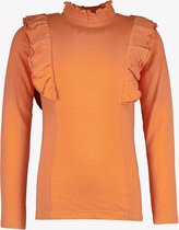 Chemise fille TwoDay à volants orange - Taille 146/152