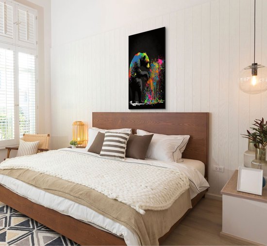 Banksy - peinture salon - toile de Banksy - art de Banksy - peinture d'ours - peintures de Banksy - 50 x 70 cm 18mm