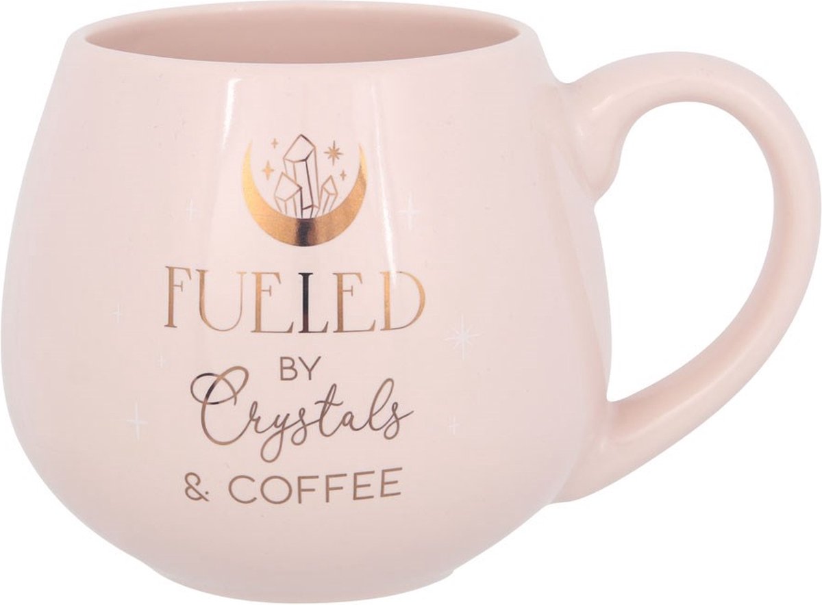 Something Different - Crystals and Coffee Rounded Mok/beker - Roze